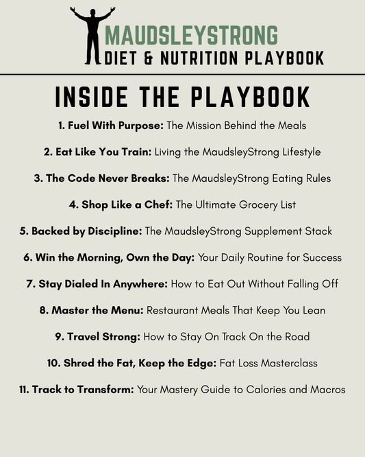 The MaudsleyStrong Diet & Nutrition Playbook
