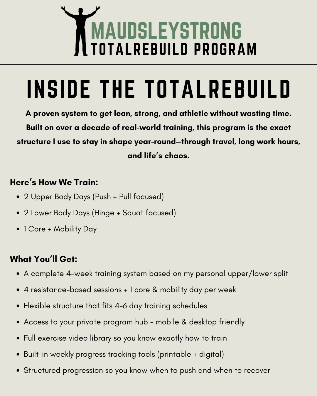 The MaudsleyStrong TotalRebuild Program